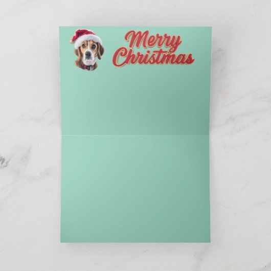 Beagle Reindeer Kaart (Binnen)