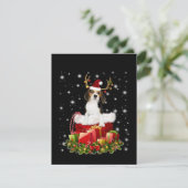 Beagle Reindeer Prestige kerstcadeau Bedankkaart (Staand voorkant)