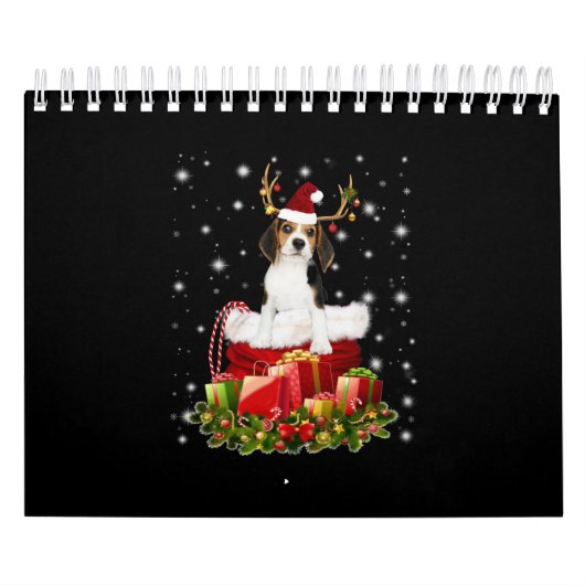 Beagle Reindeer Prestige kerstcadeau Kalender (Hoes)