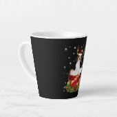 Beagle Reindeer Prestige kerstcadeau Latte Mok (Linkerhoek)