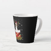 Beagle Reindeer Prestige kerstcadeau Latte Mok (Rechterhoek)