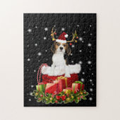 Beagle Reindeer Prestige kerstcadeau Legpuzzel (Verticaal)