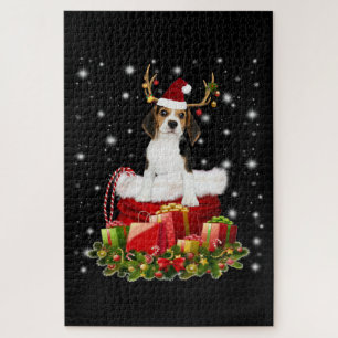 Beagle Reindeer Prestige kerstcadeau Legpuzzel