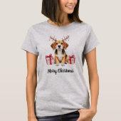 Beagle Reindeer T-shirt (Voorkant)
