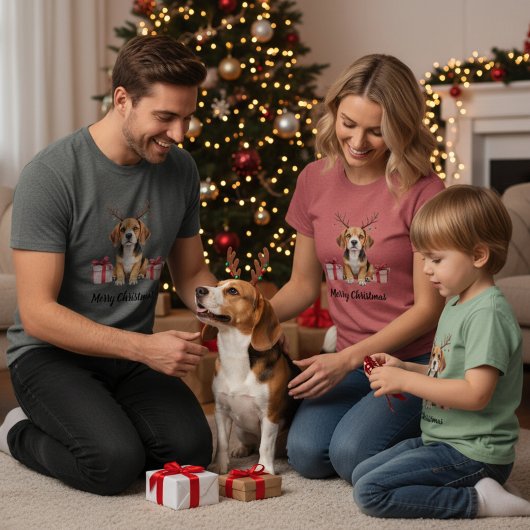 Beagle Reindeer T-shirt