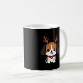 Beagle Rendier Kerstmis Koffiemok (Voorkant rechts)