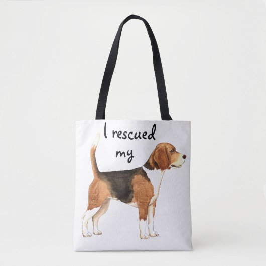 Beagle Rescue Tote Bag (Voorkant)