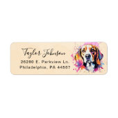Beagle Retouradreslabel Etiket (Voorkant)