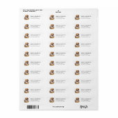 Beagle retouradreslabel etiket (Full Sheet)