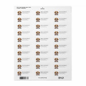 Beagle retouradreslabel etiket (Full Sheet)