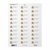 Beagle retouradreslabel etiket (Full Sheet)