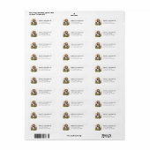 Beagle retouradreslabel etiket (Full Sheet)