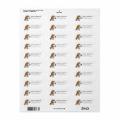 Beagle Retouradreslabel Etiket (Full Sheet)