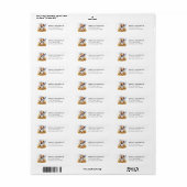 Beagle retouradreslabel etiket (Full Sheet)