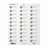 Beagle Retouradreslabel Etiket (Full Sheet)