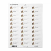 Beagle Retouradreslabels Etiket (Full Sheet)