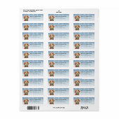 Beagle retouradreslabels etiket (Full Sheet)