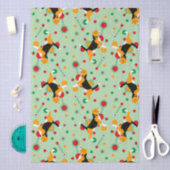 Beagle Retro kleuren Patroon  Tissuepapier (Craft)