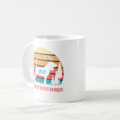 Beagle Retro Sun Cool Hondenliefhebber Koffiemok (Voorkant links)