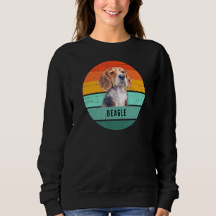 Beagle Retro Sunset Dog Mannen Vrouwen Kinderen Trui