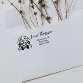 Beagle Return-adres, Hondenras Rubberstempel