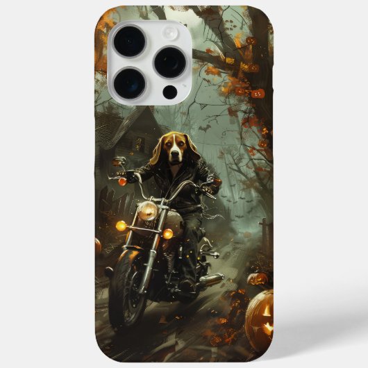Beagle rijden motorfiets Halloween eng Case-Mate iPhone Case (Achterkant)