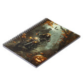 Beagle rijden motorfiets Halloween eng Notitieboek (Linkerzijde)