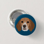 Beagle Ronde Button 3,2 Cm (Voorkant /achterkant)