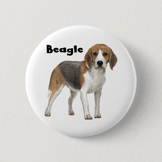 Beagle Ronde Button 5,7 Cm (Voorkant)