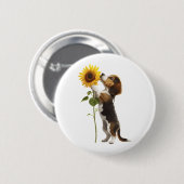 Beagle ronde button 5,7 cm (Voorkant /achterkant)