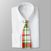 Beagle rood en groen geplakt kerstfeest stropdas (Gebonden)