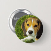 Beagle Round Button (Voorkant /achterkant)
