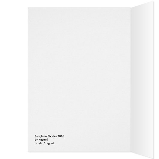 Beagle - roze lijst (Binnen (Links))