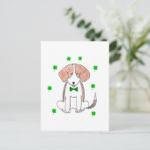 Beagle Saint Patricks Day Briefkaart (Staand voorkant)
