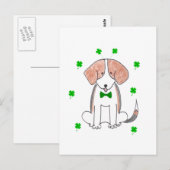Beagle Saint Patricks Day Briefkaart (Voorkant / Achterkant)