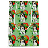 Beagle Saint Patricks Day Medium Cadeauzakje (Voorkant)