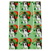 Beagle Saint Patricks Day Medium Cadeauzakje (Achterkant)