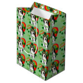 Beagle Saint Patricks Day Medium Cadeauzakje (Achterkant Gekanteld)