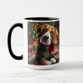 Beagle 'Santa Define Good' Christmas Coffee Mok (Links)