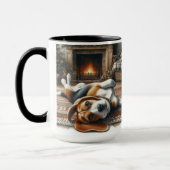 Beagle Santa 'Definieer Goede' Kerst Koffie Mok (Links)