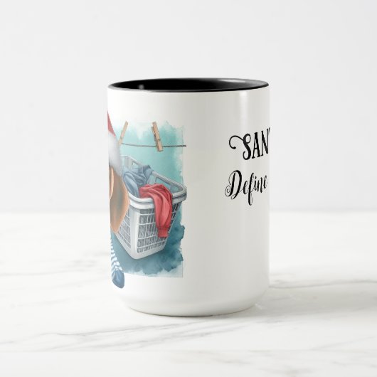 Beagle Santa 'Definieer Goede' Kerst Koffie Mok (Midden)