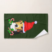 Beagle Santa Kerstmis Bad Handdoek (Handdoek)