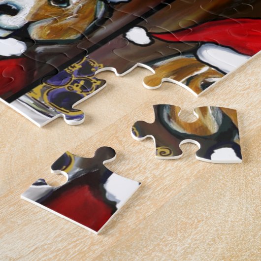 BEAGLE SANTA LEGPUZZEL (Zijkant)