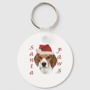 Beagle Santa Paws Sleutelhanger