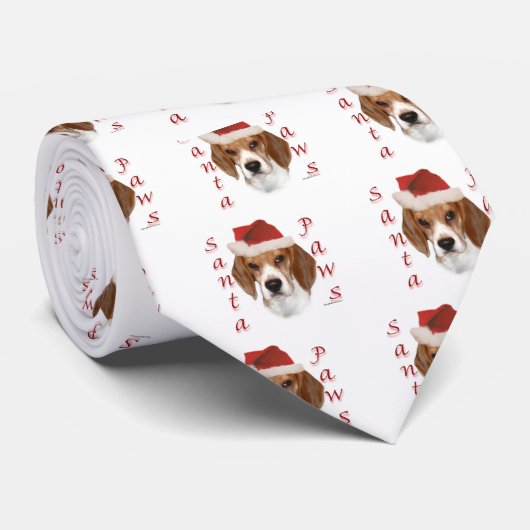 Beagle Santa Paws Stropdas (Opgerold)
