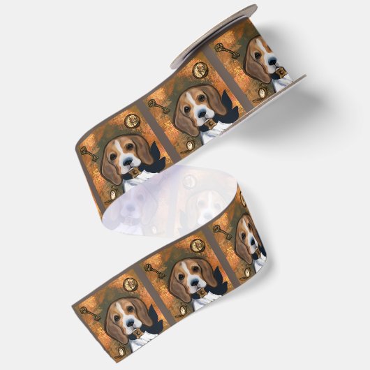 Beagle satijnen lint (Achterkant)