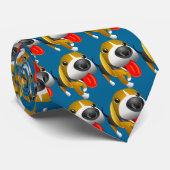 Beagle Schattige Cartoon Dog Stropdas (Opgerold)