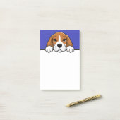 Beagle Schattige Puppy Hondenliefhebber Beagles Ge Post-it® Notes (Op bureau)