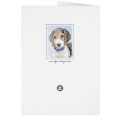 Beagle schilderen - Kute Original Dog Art (Achterkant)