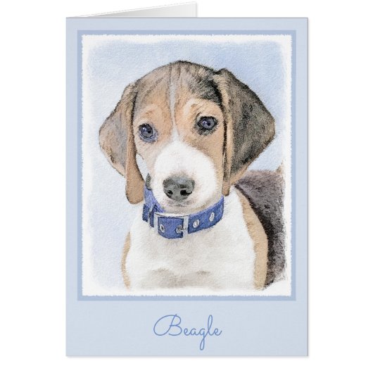 Beagle schilderen - Kute Original Dog Art (Voorkant)